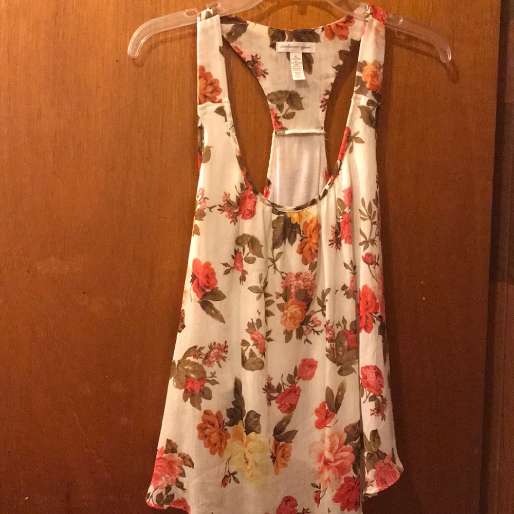 Beautiful floral sleeveless top